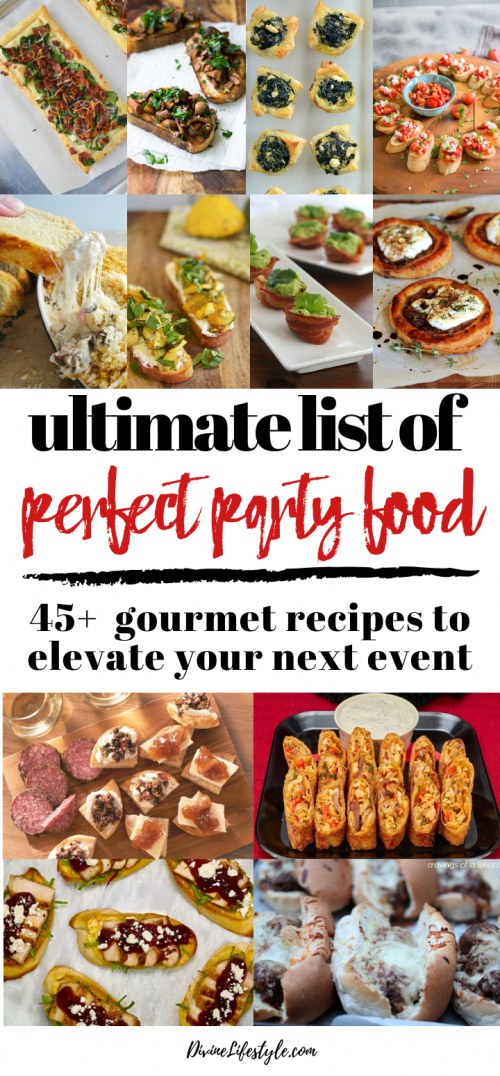 Ultimate Gourmand Appetizer List Superbowl Party Holiday