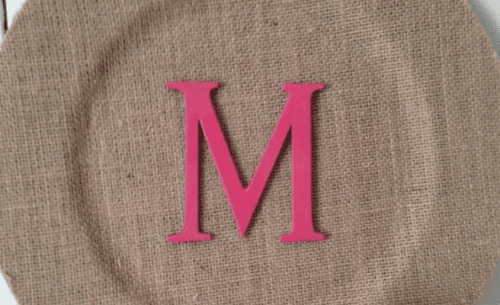 DIY Monogram Plate ~ Simple Spring Mother’s Day Craft