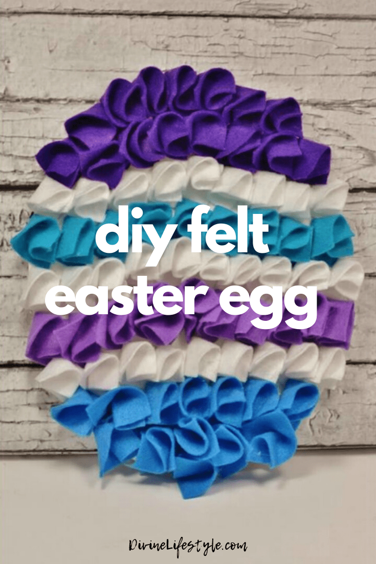 DIY Felt Easter Egg Kids Craft Spring Decor Divine Lifestyle