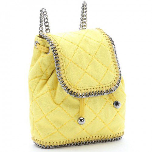 Bluefly Stella McCartney Yellow Quilted Backpack