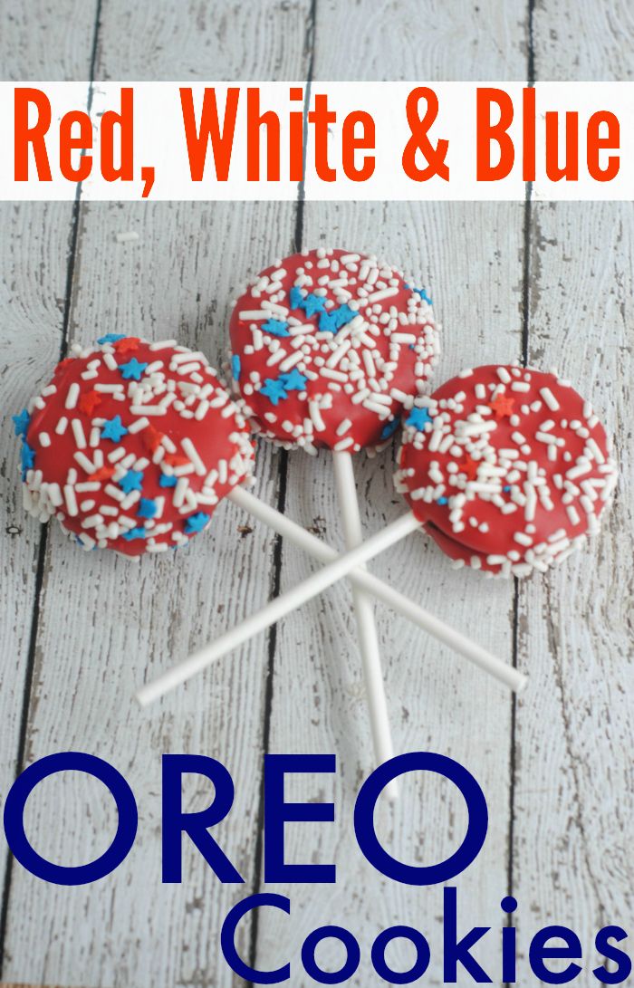 Patriotic OREO Cookie Pops