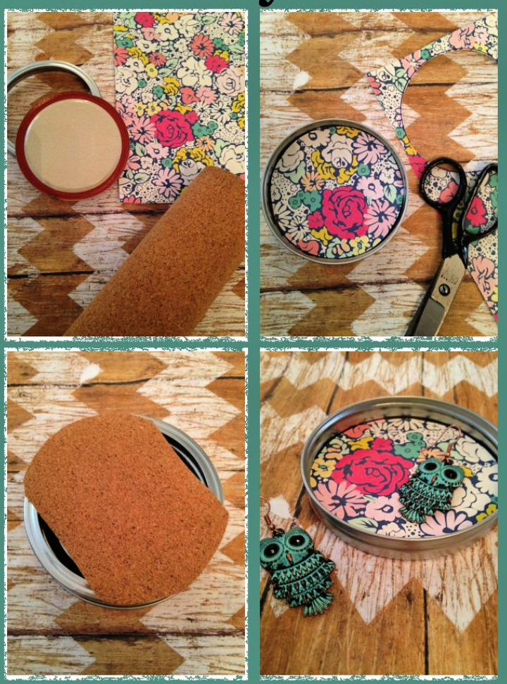 Mason Jar Lid Jewelry Dish Craft