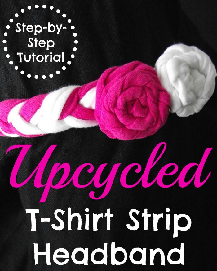 Upcycled T-Shirt Strip Headband Tutorial