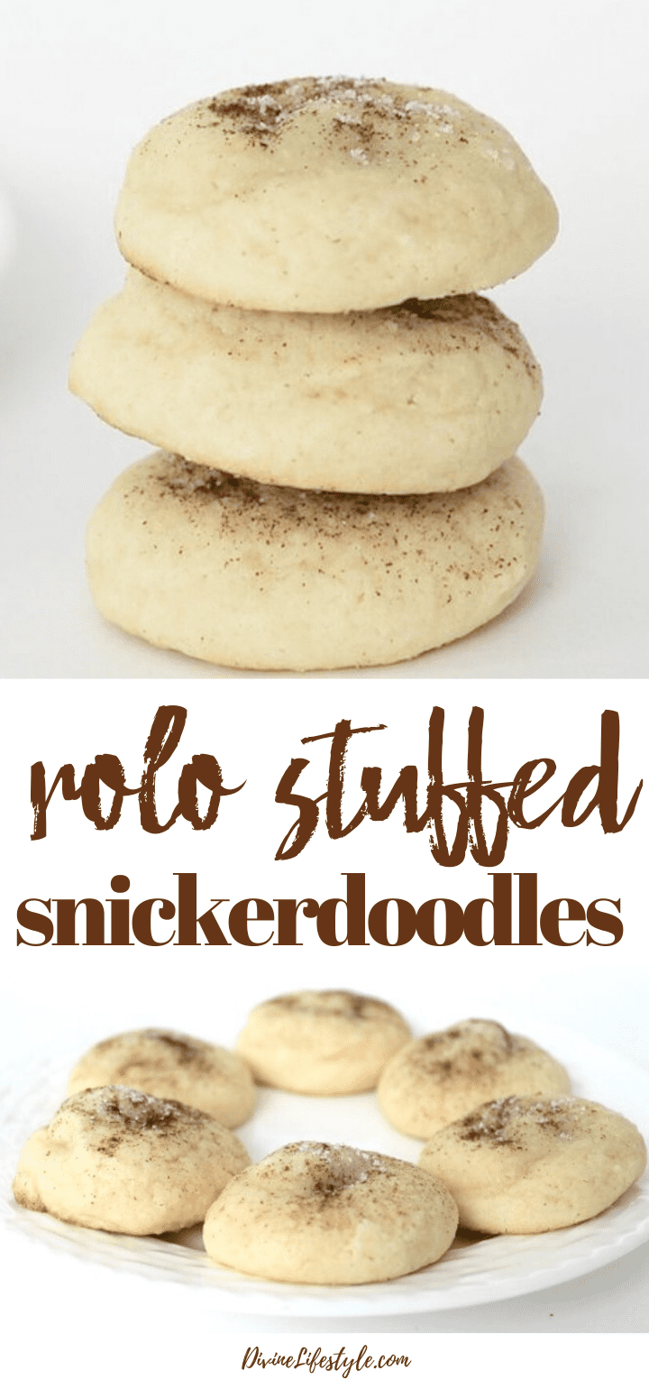 Rolo Stuffed Snickerdoodles Cookie Recipe