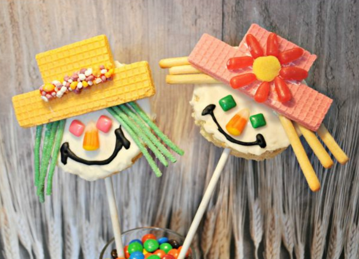 RICE KRISPIES Treats Scarecrow Pops