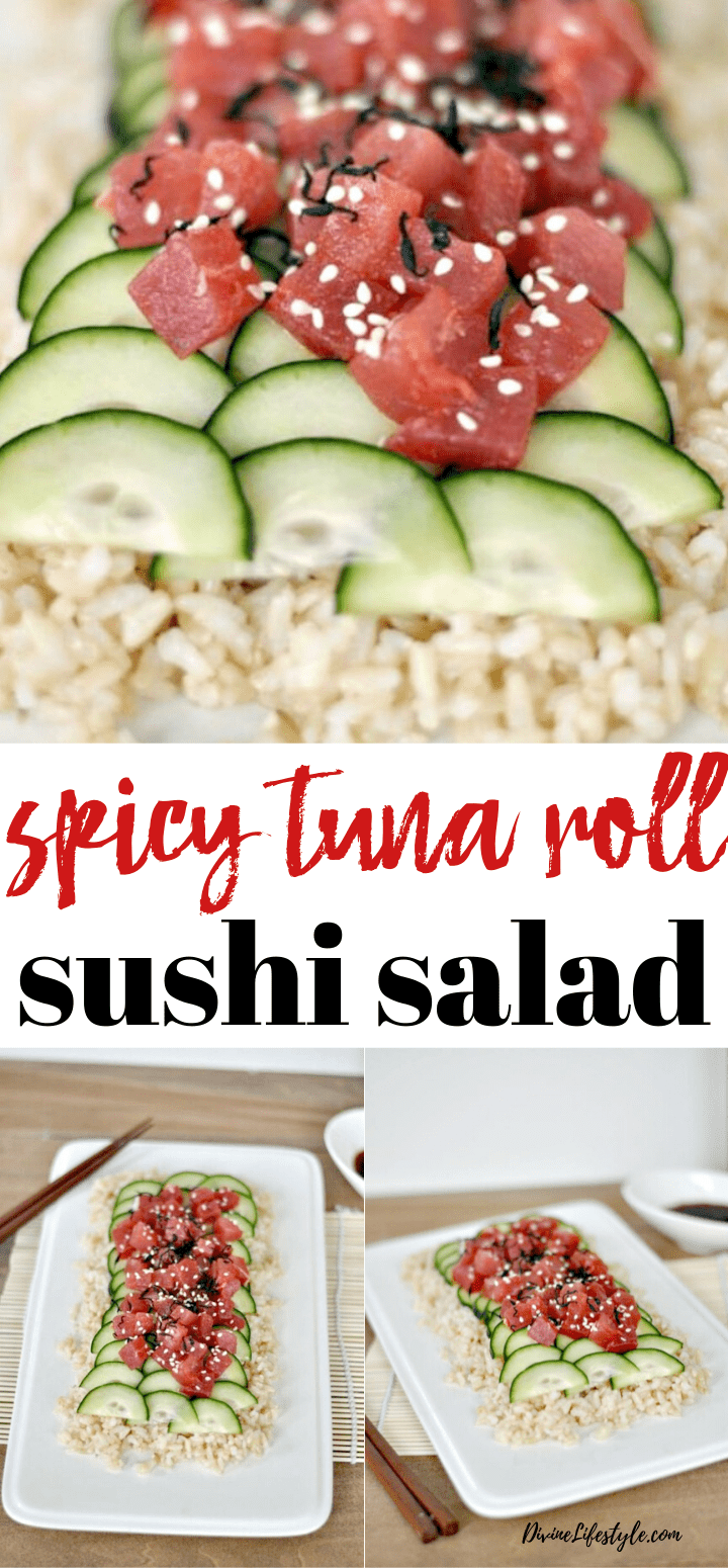 Spicy Tuna Salad Sushi Roll