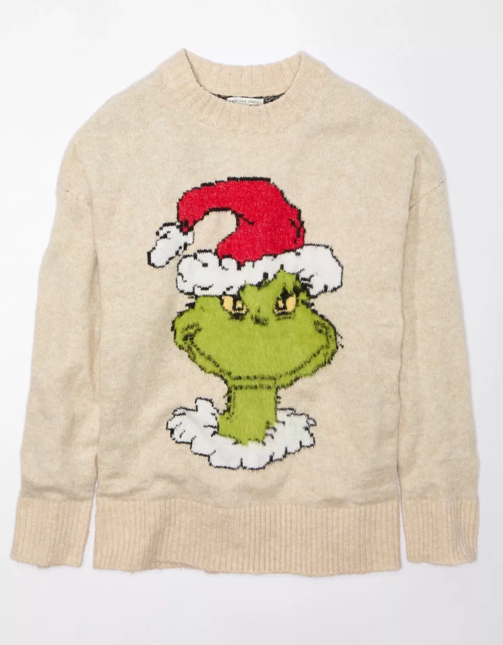 AE Grinch Holiday Sweater by Real Good