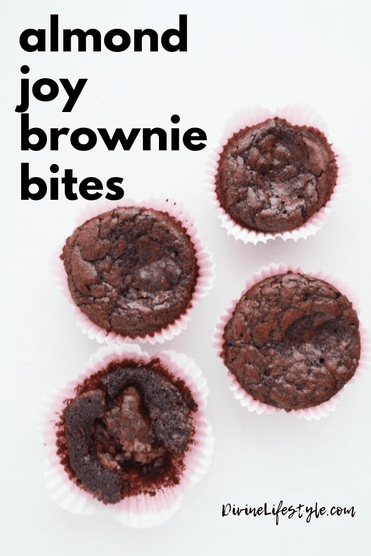 Almond Joy Brownie Bites Recipe Leftover Halloween Candy