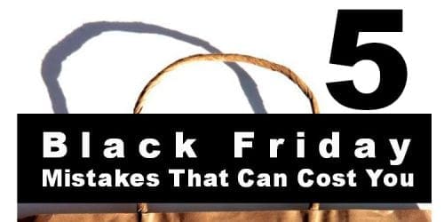 black friday mistakes