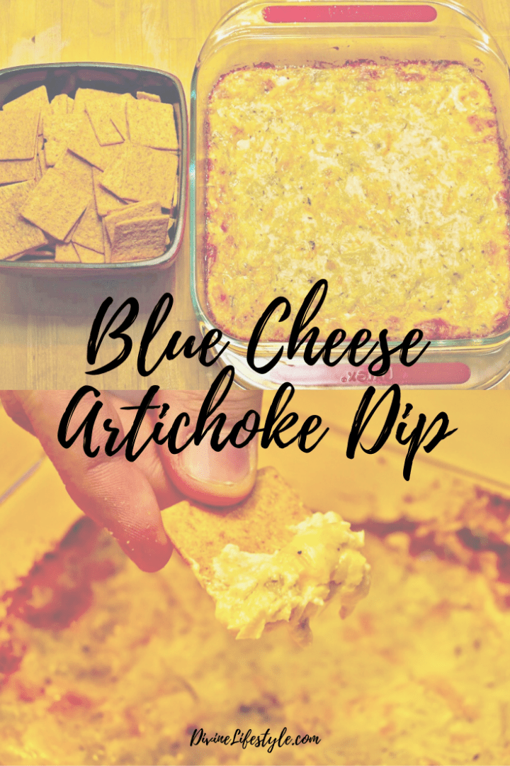 Blue Cheese Artichoke Dip Game Day Appetizer Divine Lifestyle