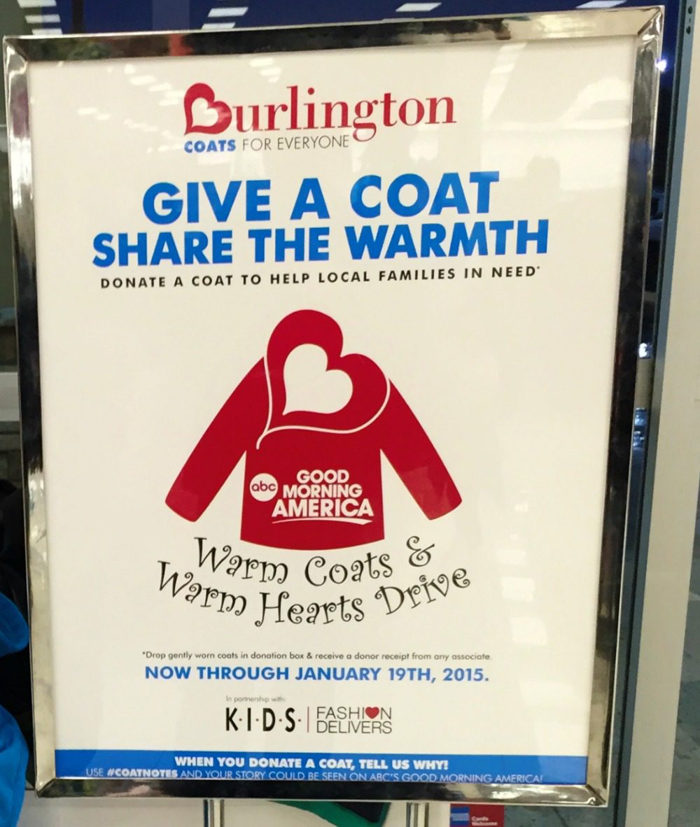 Burlington Stores "Warm Coats and Warm Hearts” Coat Drive Divine