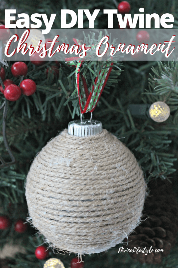 DIY Twine Christmas Ornament