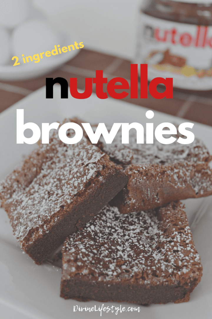 Nutella Brownies 2 Ingredients nutella fudgy brownies recipe