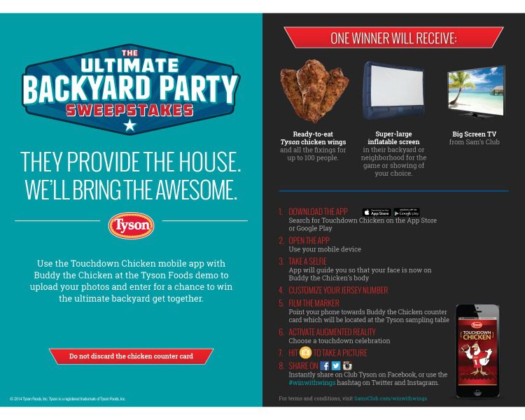 This is the ultimate giveaway for the ultimate big game party. 
