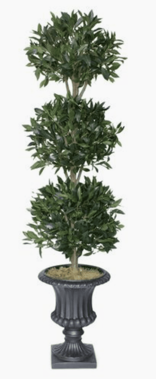 One Kings Lane Ball Bayleaf Topiary w: Urn Planter Faux