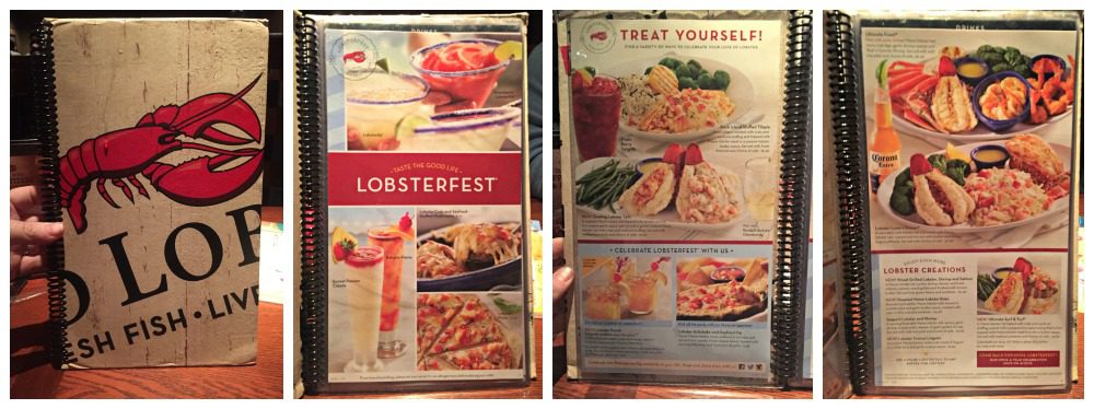 Lobsterfest Menu Red Lobster