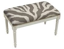 One Kings Lane Dano Bench Gray Zebra – 210.00