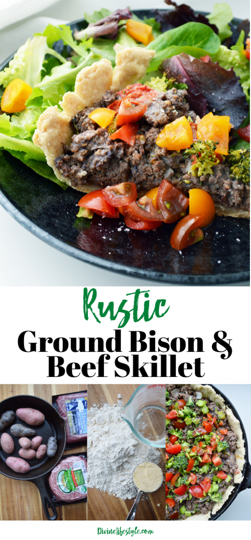 Rustic Ground Bison and Beef Skillet Dinner Recipes