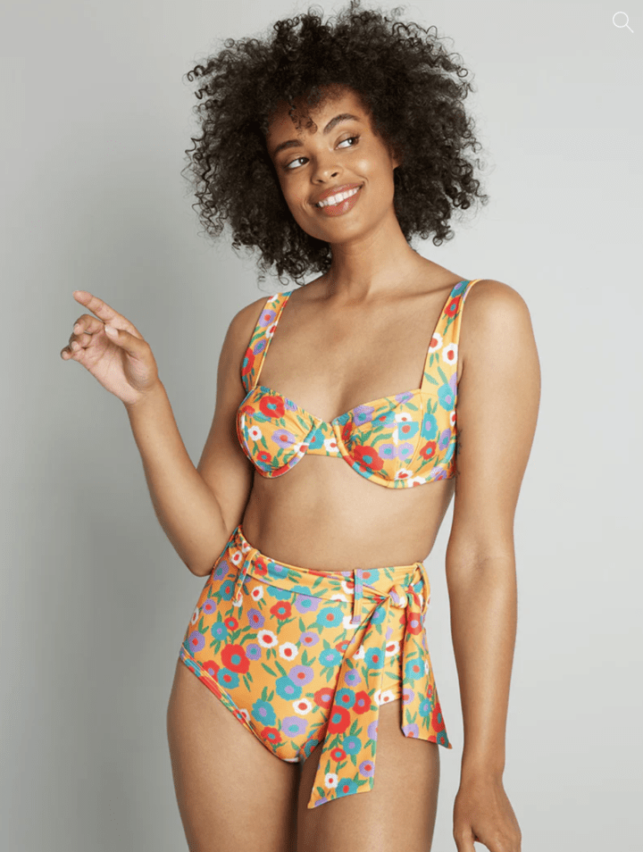 Modcloth Flattering Modest Swimsuits Greta High-Waisted Bikini Bottom