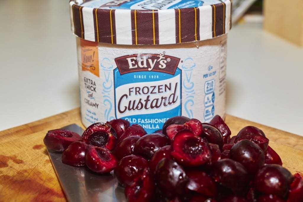 Simple & Easy No Bake Frozen Cherry Custard Pie Recipe