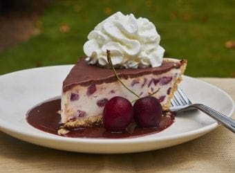Fresh Cherry Frozen Custard Pie Recipe with EDY’S® Old Fashioned Vanilla Frozen Custard 7 e1435786837256