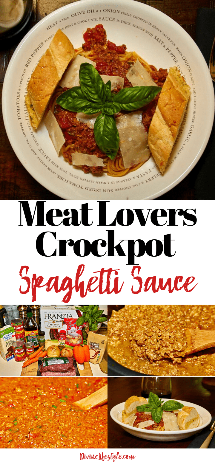 Meat Lovers Slow Cooker Spaghetti Sauce