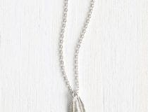 Boho Chic Necklaces from ModCloth Nice Feather Were Having Necklace in Silver
