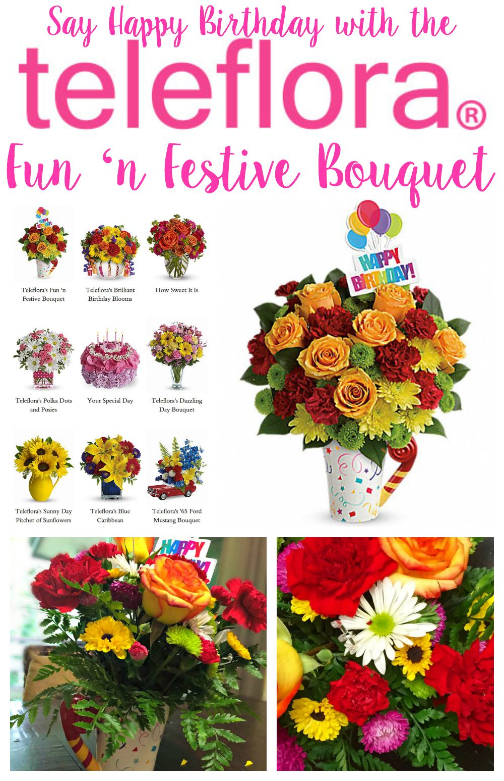 Teleflora's Brilliant Birthday Blooms Bouquet - Teleflora