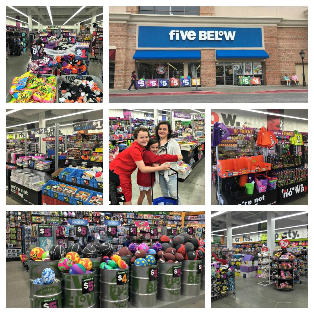 Five Below where everything is $1 to $5, or $5 & below #shop5B