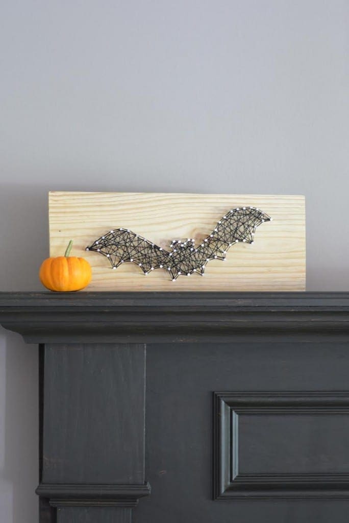 DIY Halloween Bat String Art Craft Tutorial Divine Lifestyle