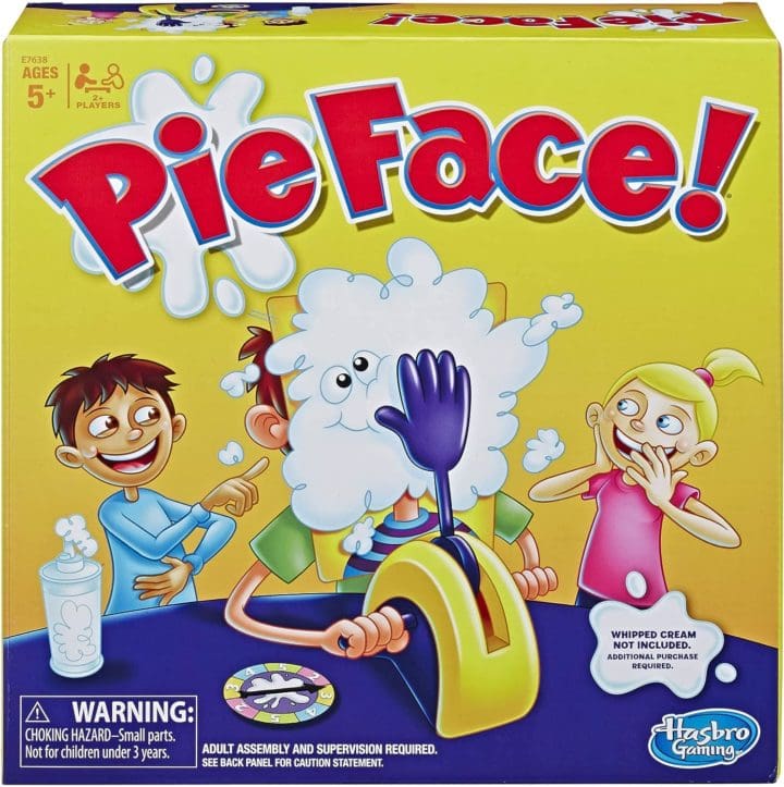 Hasbro Family Game Night Pie Face Game | Whipped Cream Family Board Game