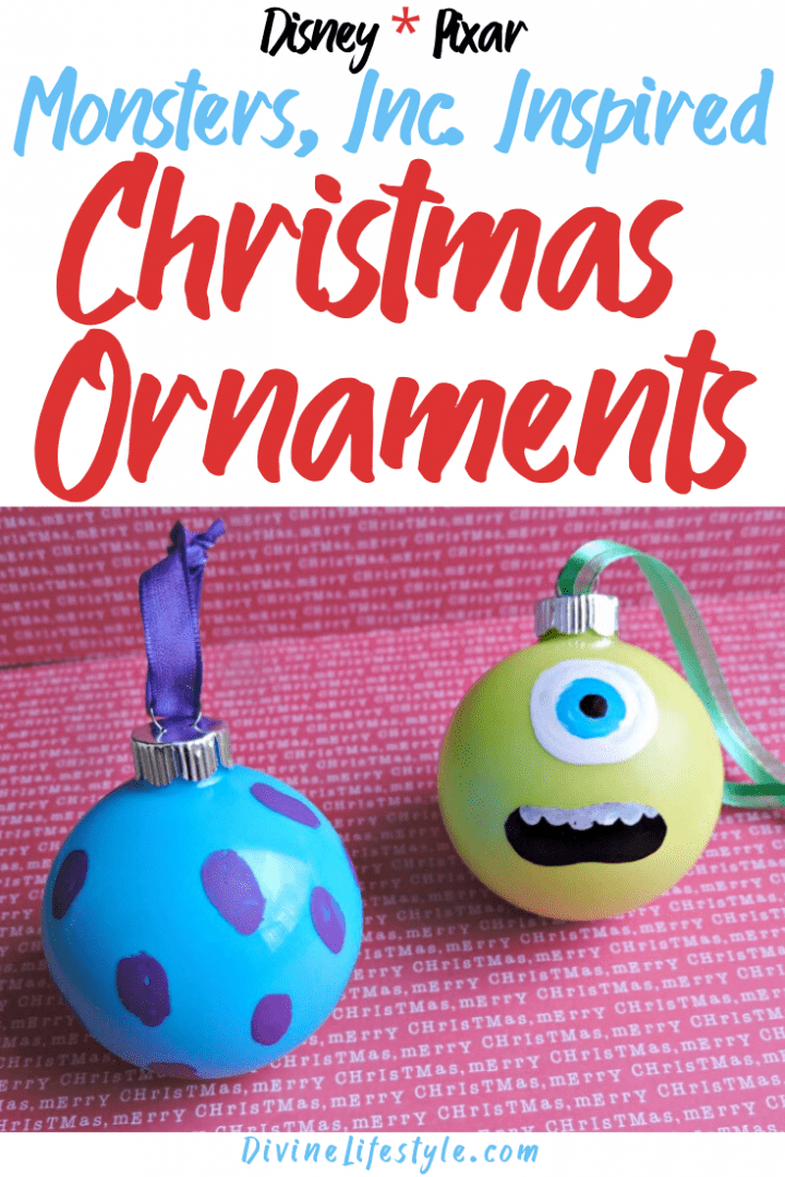 Disney Pixar Monsters Inc Inspired Ornaments Christmas ornament