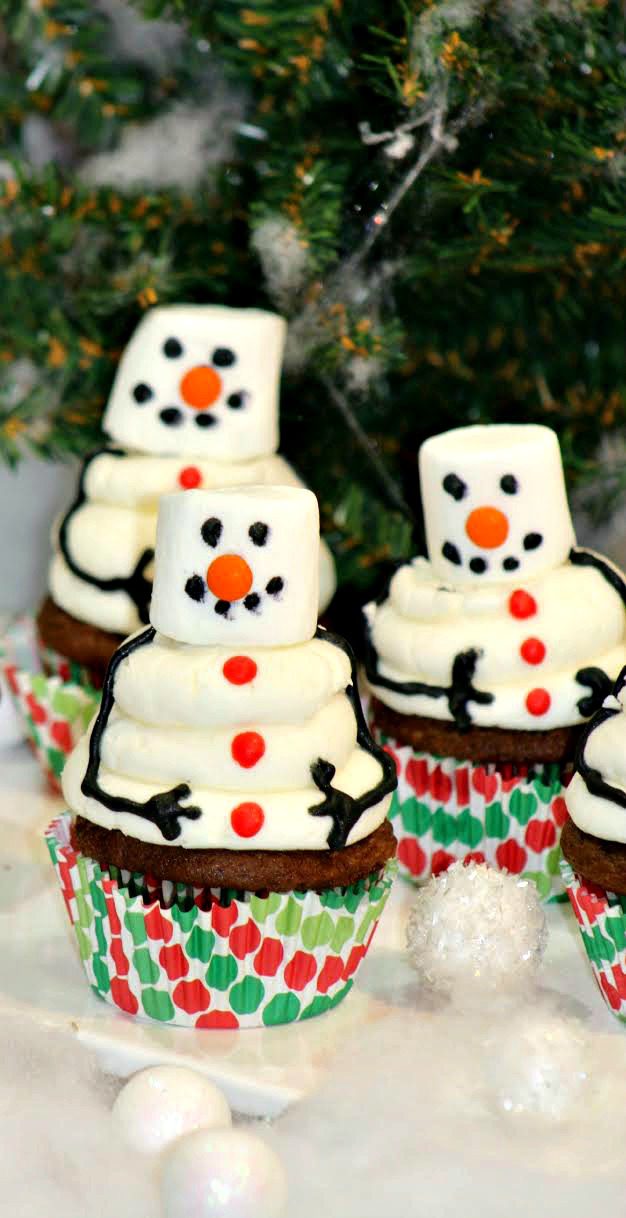 Snowman Cupcakes2