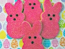 Pink Bunny Peeps Cookies