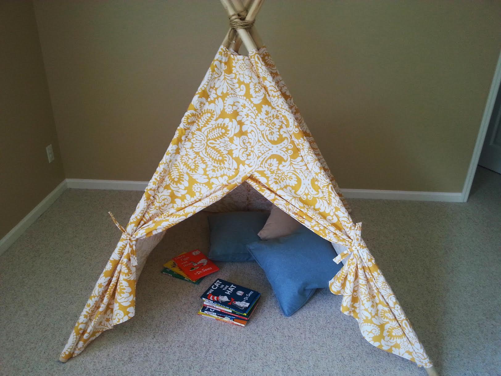 DIY Kids Teepee Tent Tutorial Final