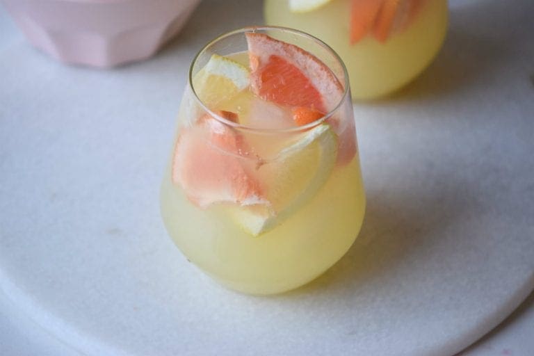 Grapefruit Lemonade Recipe Fresh Fruit Cocktail Drink