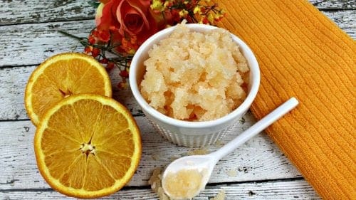 Sweet Orange Lip Scrub Recipe 13