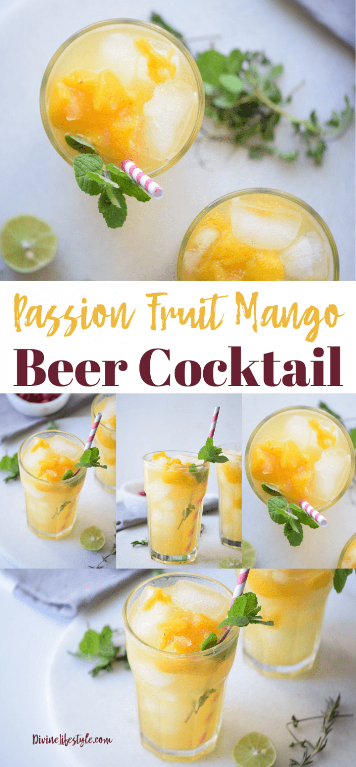 Passion Fruit Mango Beer Cocktail Recipe Divine Lifestyle