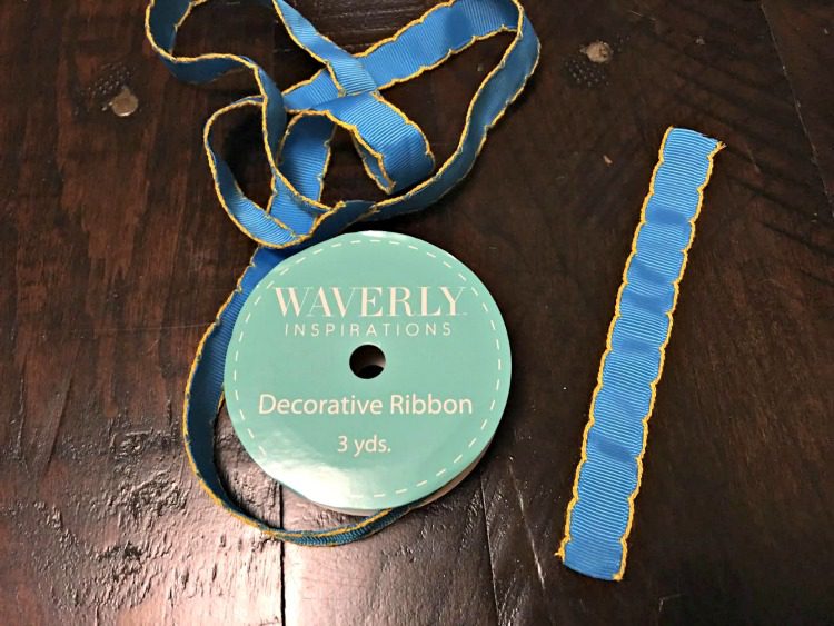 DIY Scrap Ribbon Monogram Initial Craft Waverly Inspirations