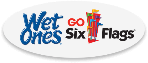 Wet Ones logo Six Flags Kids Ticket Offer from Wet Ones