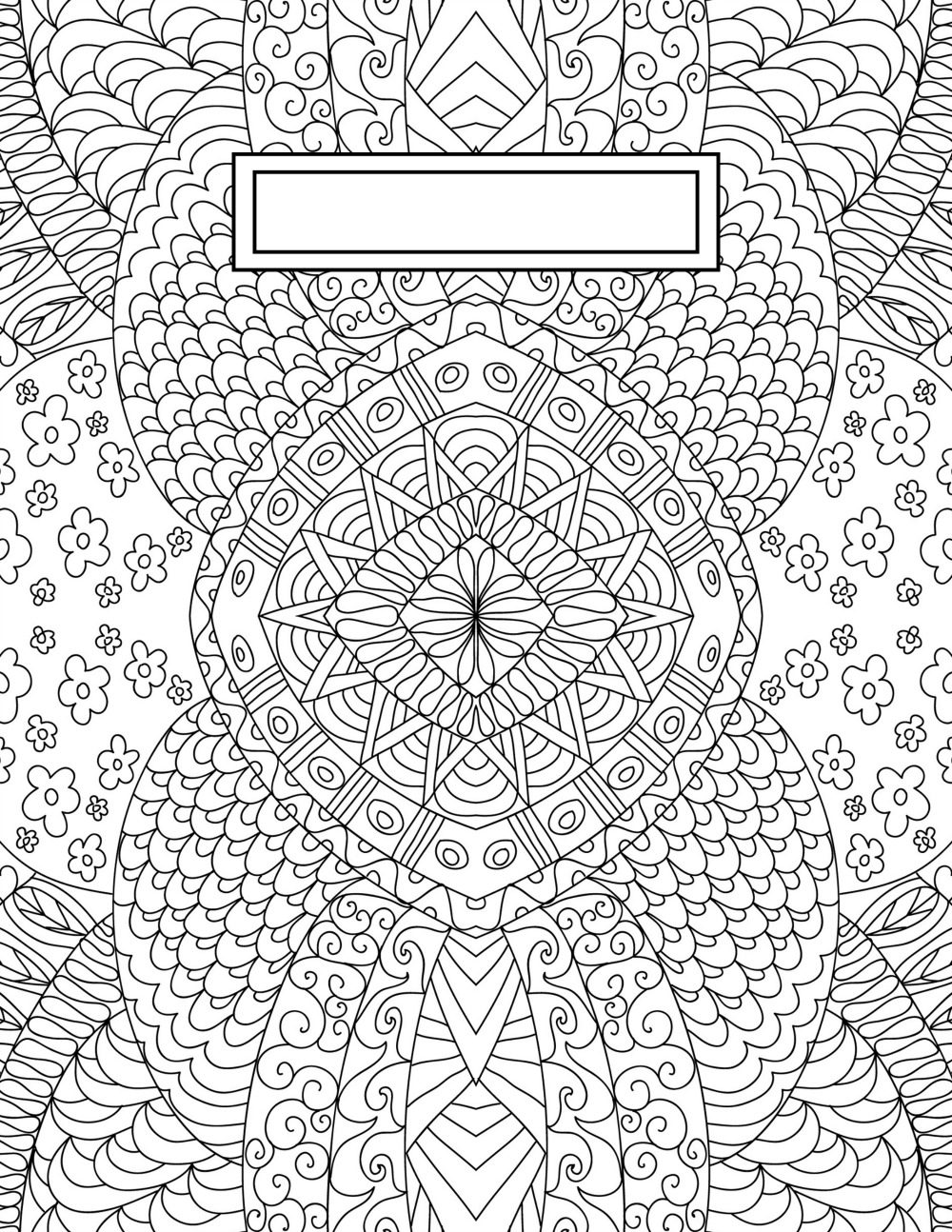 Download Back To School Binder Cover Adult Coloring Pages