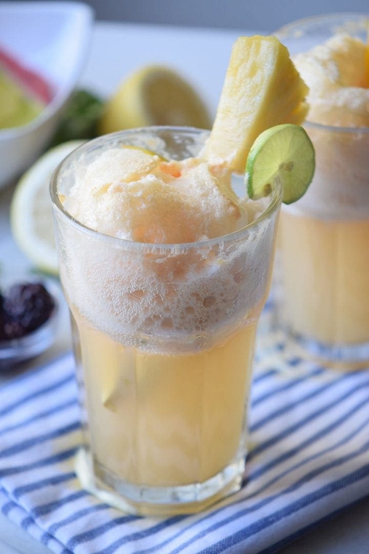 Tropical Ice Cream Float Dessert Drink Divine Lifestyle