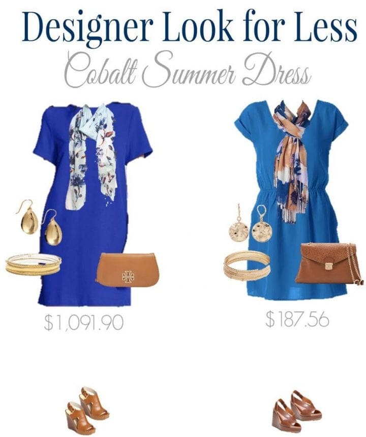 Designer Look and Designer Look for Less Cobalt Dress