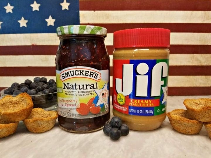 USA Inspired Peanut Butter and Jelly Cups Recipe Smucker's JIF Olympics #PBJ4TeamUSA