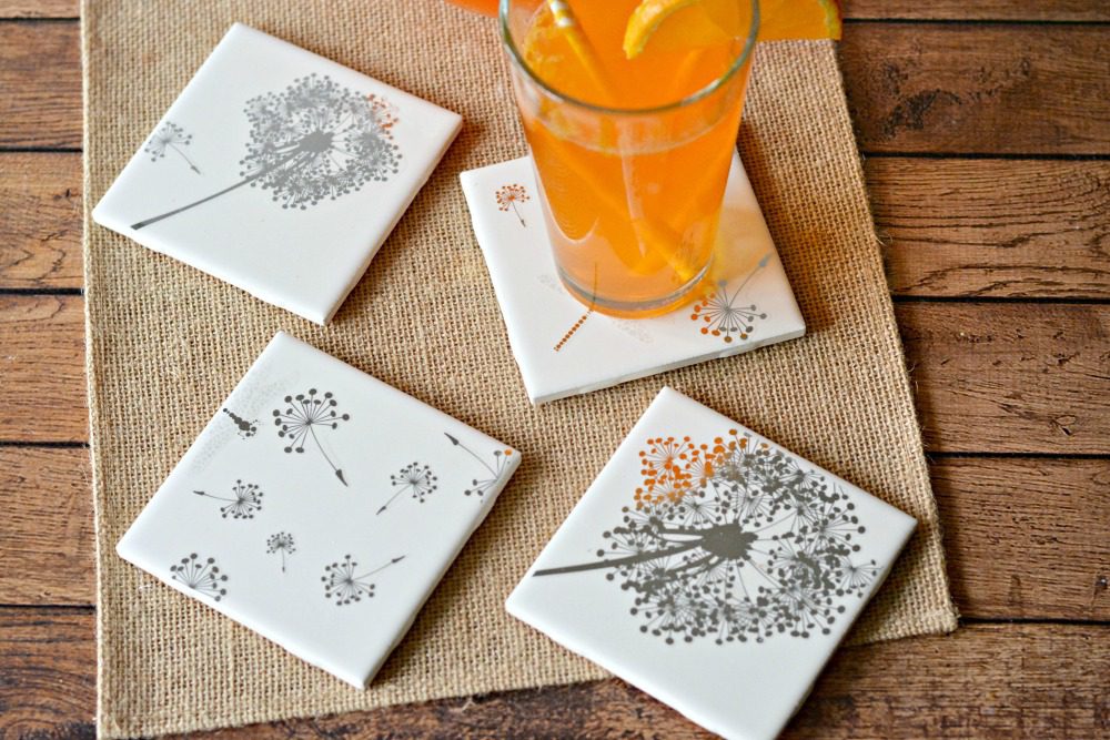 DIY Tile Coasters Gift Girls Night in Craft Divine Lifestyle