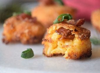 Bacon Fried Mac and Cheese Bites