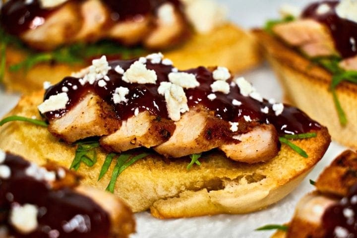 Strawberry Pork Bruschetta Recipe