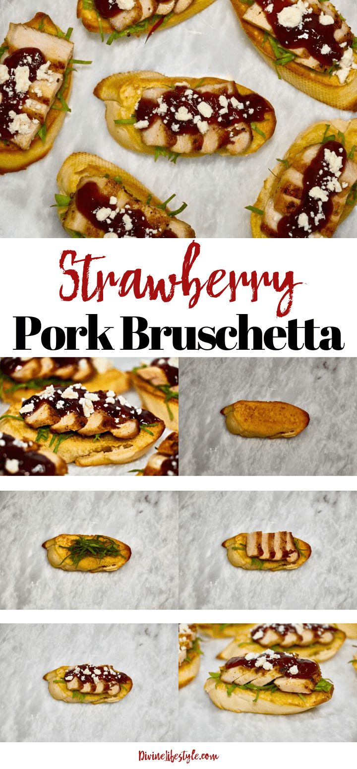 Strawberry Pork Bruschetta Recipe