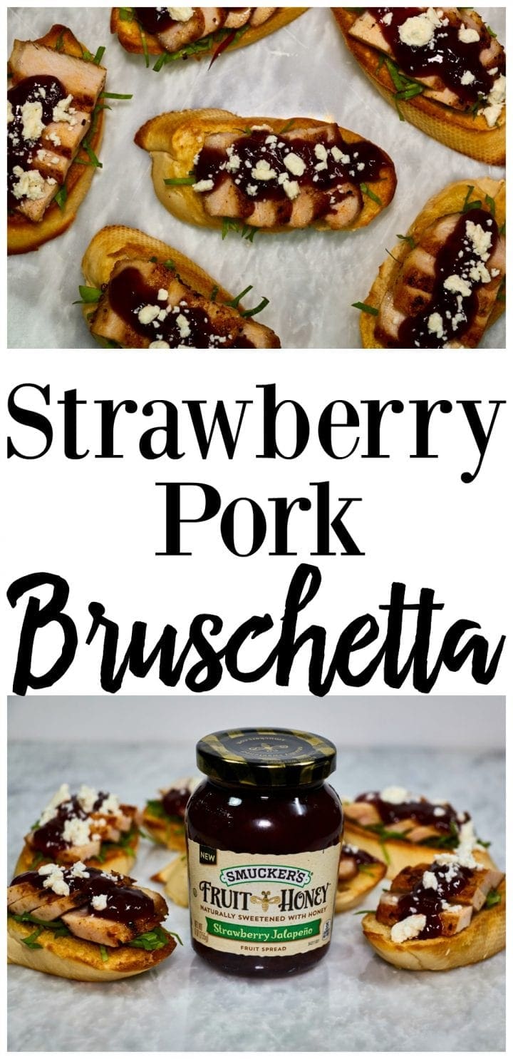 Strawberry Pork Bruschetta Recipe