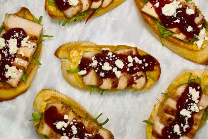 Strawberry Pork Bruschetta Recipe